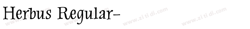 Herbus Regular字体转换